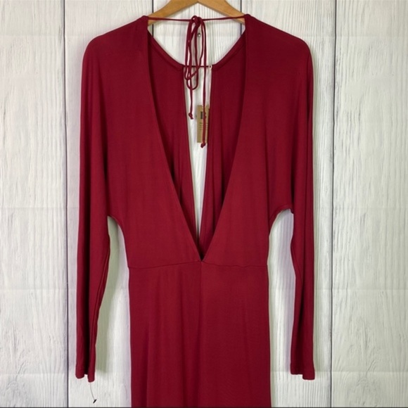NWOT Reformation Light Maroon Maxi Dress - Picture 2 of 5